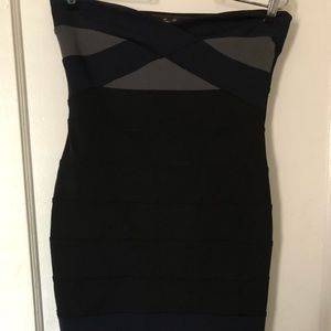 Strapless bandage dress